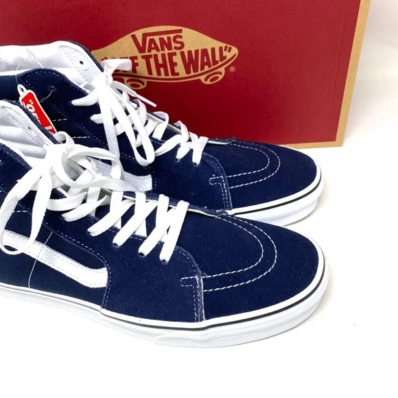 VANS SK8-HI Parisian Night Blue High Top Men’s Canvas Suede Sneakers VN0A5JMJ4W6 - Picture 5 of 10